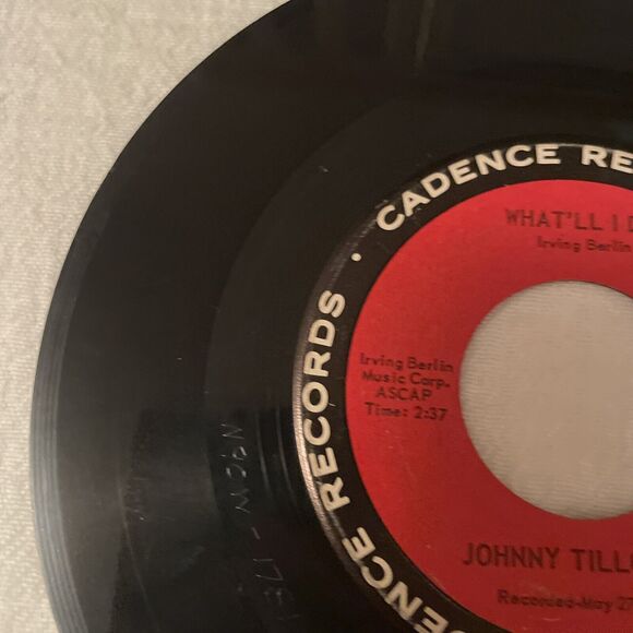 Johnny Tillotson Send Me The Pillow You Dream On/What’ll I Do 45RPM * 1962 - Picture 10 of 12
